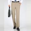 Men's Silk Blend Straight Fit Dress Pants