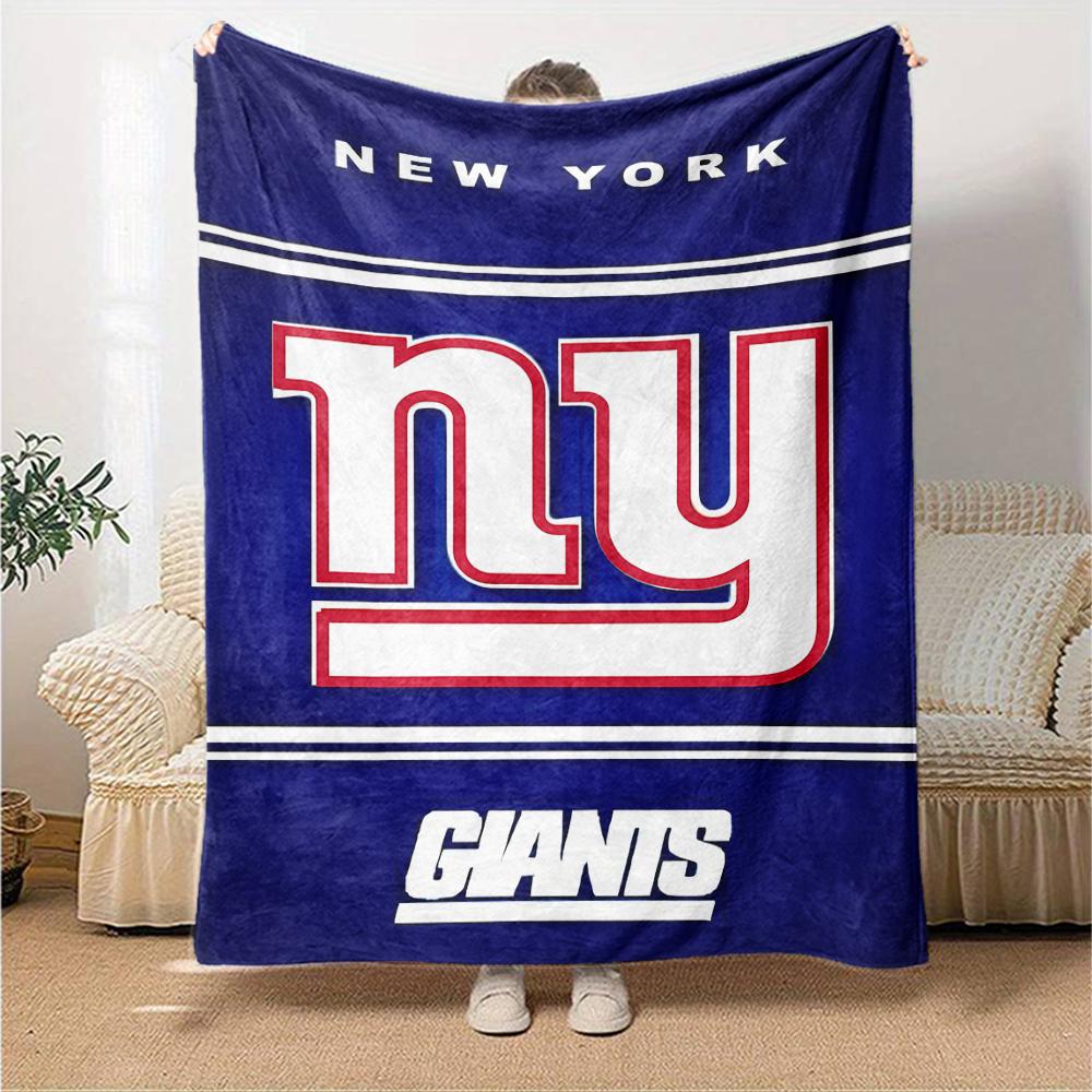 1pc Blanket - New York Giants logo Print Design,Lightweight Blanket for Sofa,Bed- Soft &Warm,Gift for All Seasons