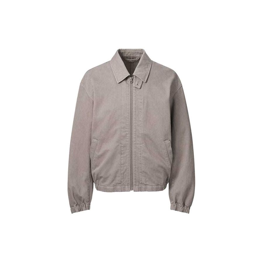 UNIQLO SS24 U Series Solid Color Zip Collar Jacket Men jackets Gray 467023-34