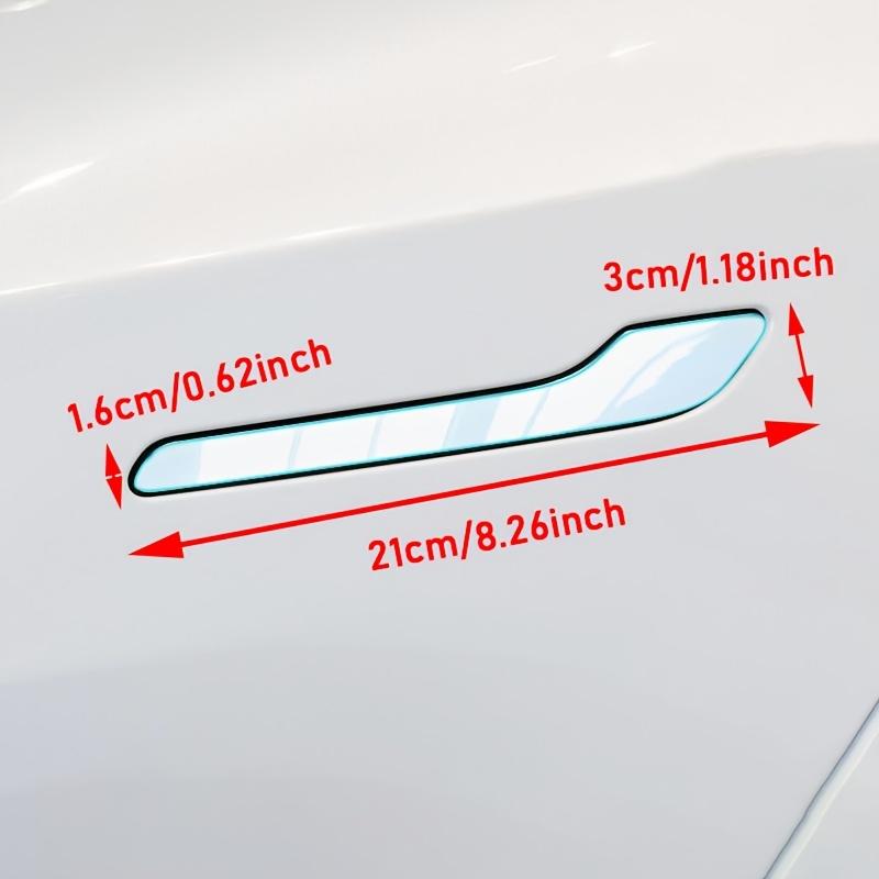 4pcs Premium Door Handle Protective Film for Tesla Model 3/Y Easy To Install, Right Side Car Styling Accessory, Durable Paint Protection