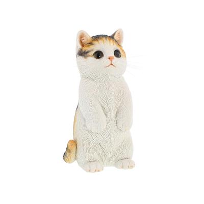 Katzenfigur für den Innenbereich, Polyresin, Katze, stehend, Calico, Benny's, Benny's QB-022MIX