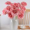 3 Köpfe Blühende Künstliche Rose 26" Realistisches Langes Stiel Faux Seide Rosenstrauß für DIY Hochzeitsstrauß Hotel Zuhause Tischvase Dekor Floral