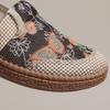 Damen Espadrilles im ethnischen Sommerstil: Atmungsaktiv, Weiche Sohle, Rutschfest, Slipper aus Peking-Stoff