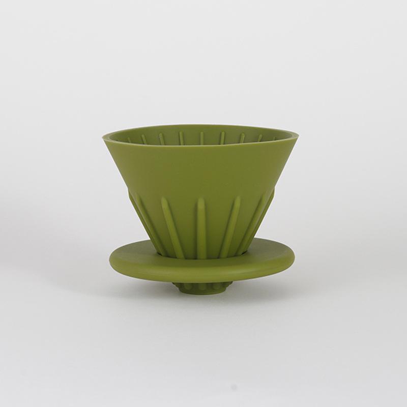 Tragbarer Outdoor-Kaffee-Drip-Filterbecher aus lebensmittelechtem Silikon