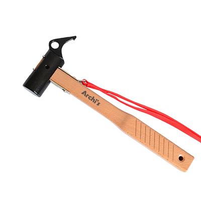 Martello da picchetto con manico e testa in legno per campeggio e perfetto per piantare ed estrarre. Ideale per tenda, outdoor e ideale per attività all'aperto