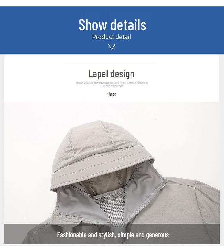 Unisex Summer Travel Sunscreen Jacket for Outdoor Sports