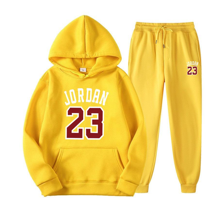 Trendy Hoodie With Velvet Men Women Loose Set