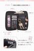 250015 Mineed by Osel Oshikatsu Wallet Shoulder Bag, Quilted Design, Can Badge Attachment Compatible, Clear Pocket, Smartphone Storage (Beige)