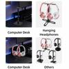 with Anti-Slip Base Headset Holder ABS & Aluminum Alloy Over-Ear Headset Holder  Desktop Use