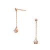 Vendome Aoyama Earrings K10 Pink Gold Basic White Topaz Diamond AJAA2310 TH [Official]