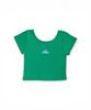 Bonseullipi Ocean Wave Rib Crop Tee (Green)