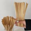 100pcs Natural Wheat Straws Thin Drinking Straws Biodegradable Disposable Eco-Friendly Compostable Coffee Juice Cocktail Party