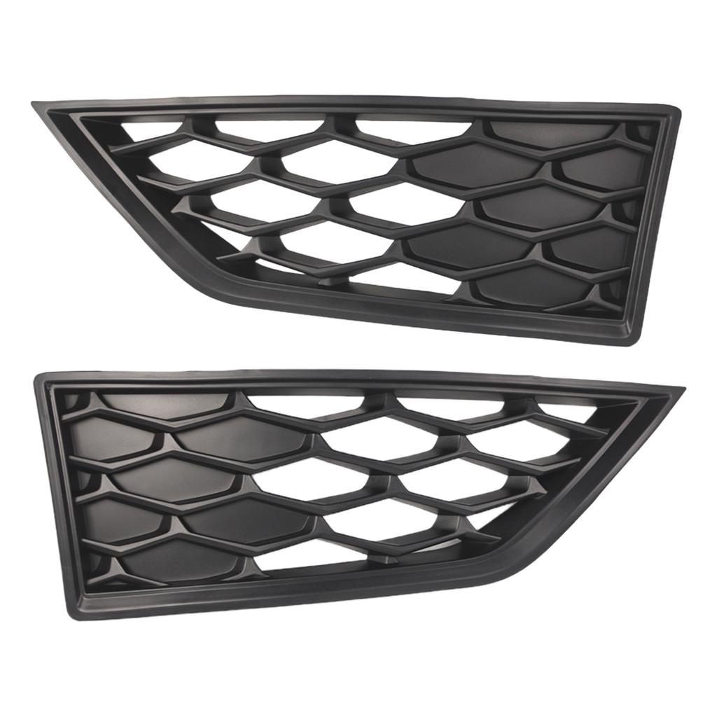 2PCS Side Front Bumper Lower Bezel Grille Front Side Grill Covers Front Bumper Fog Light Cover for SEAT Leon SC ST 5F 2012-2017