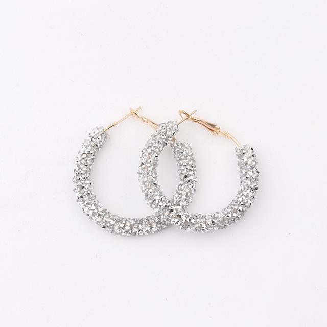 

Круглые серьги-трубки Креативный стиль OL Кристалл от Австрии 4 цвета подходят для женщин вечеринка