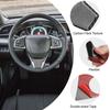 Carbon Fiber Steering Wheel Button Switch Panel Trim Cover Car Decoration Accessories For Honda Civic 10Th Fc/Fk 2016-2019