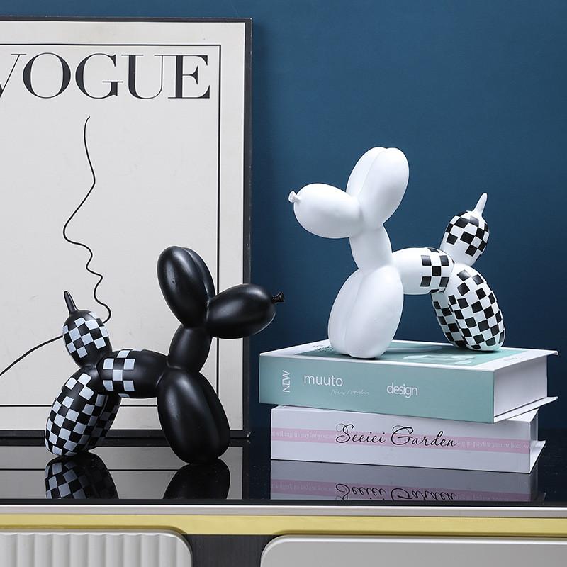 Dog Balloon Contemporary Resin Statue For Living Room Bar Decorations Table