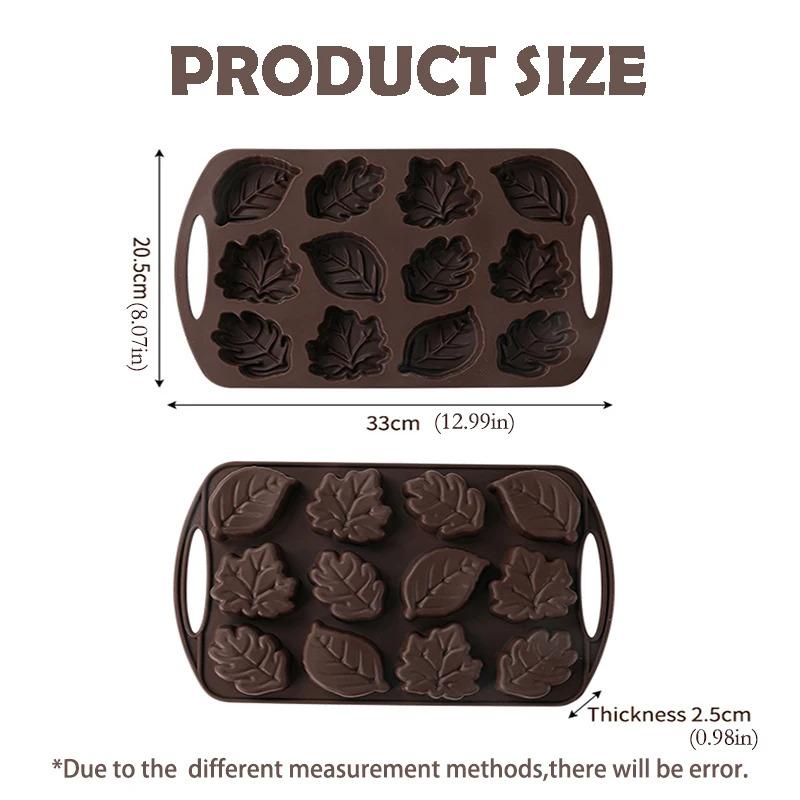 Nonstick Silicone Cake Mold Muffin Pan With Nut & Leaf Shapes DIY Chocolate Mold Bakeware for Cake, Gelatin, Bread Baking Pan