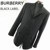 BLACK LABEL Sanyo Shokai Full Lined Wool Tailored Jacket Size 40R Men’s ML Black(USED)