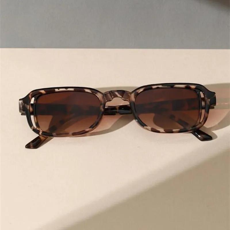 1Pc Rectangular Frame Single Item Fashion Glasses Unisex Glasses Suitable For Street Style Summer Vacation Parties