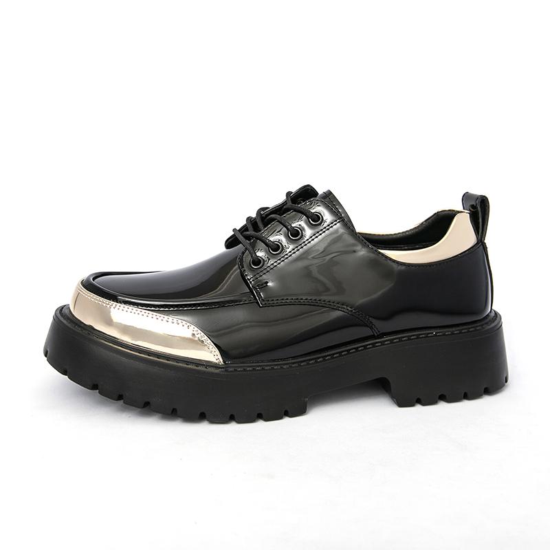 

Fashion Men Casual Leather Shoes New British Style One Step Evening Dresses Shoes Low Key Simple Fashion Flat Designer Shoe 46