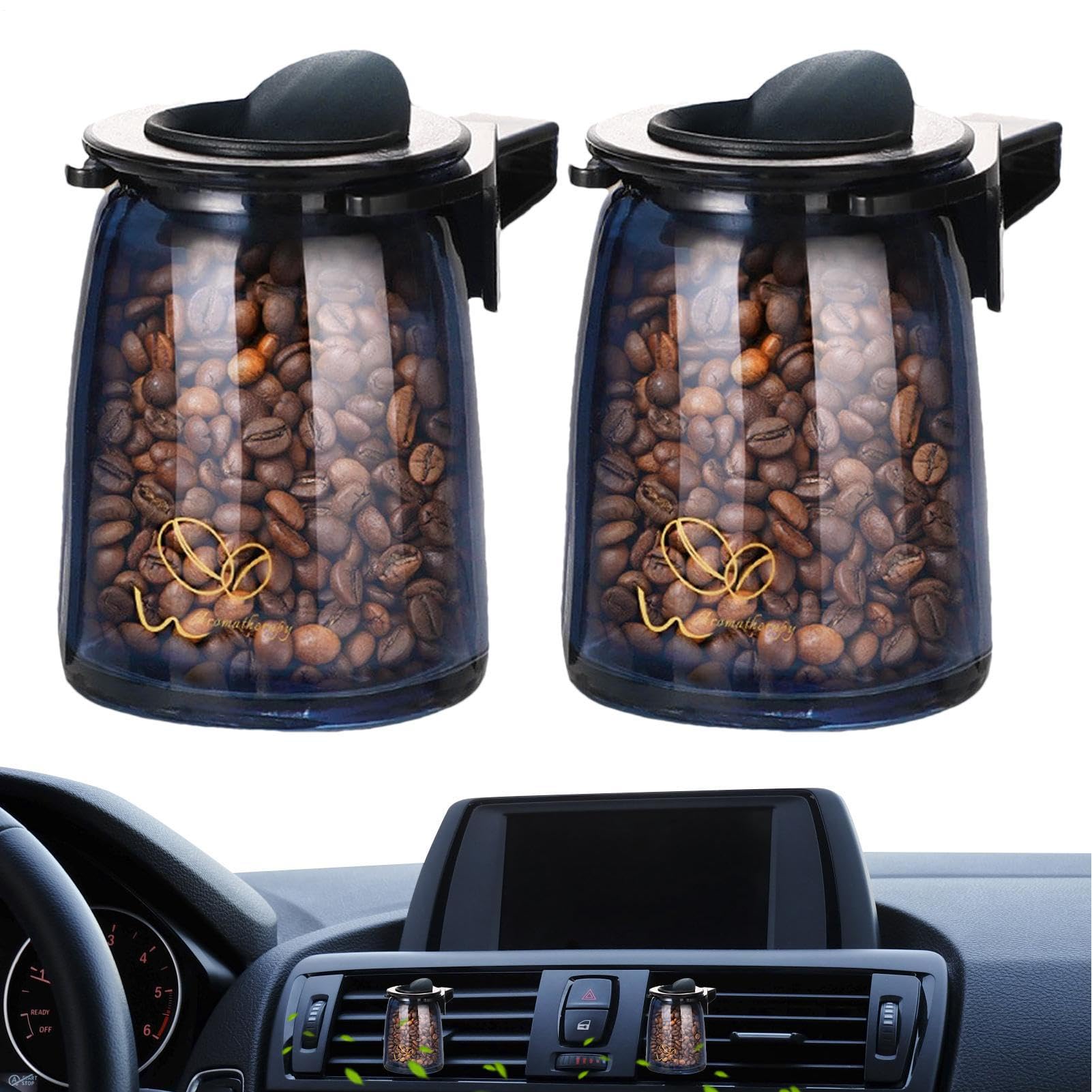 

2pcs Car Car Aromatherapy Coffee Flavor Car Air Mellow Mocha