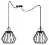 Hanging Lamp, Ceiling Chandelier, Wire Shade, Led