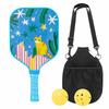 Colorful Kid's Pickleball Set Lightweight Children's Pickleball Rackets  Outdoor Sports