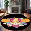1pc Paw16 Carpet, Round Rug, Comfortable, Suitable for Entryways, Living Rooms, Office, And Bedrooms, Christmas Decoration