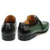 Fashion Derby Shoe Men Amazing Green Genuine Leather Breathable Casual High Quality Lace-Up Office Business Fashion male's Suit Footwear