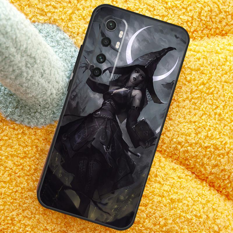 Moon Witch Horror Case For POCO X3 X4 X5 F5 Pro M5s C40 F4 GT F3 Cover For Xiaomi 12T 11T Pro 12 13 Lite 12X
