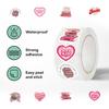 500 Pictures/roll Roll Sticker Tape Pink Reading Bookish Handbook Material Envelope Seal Sticker
