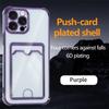 Luxury Shockproof Phone Case For iPhone 16e 16 15 14 Pro Max 13 12 mini 11 Xs XR 7 8 Plus SE Transparent Card Slot Bag Cover