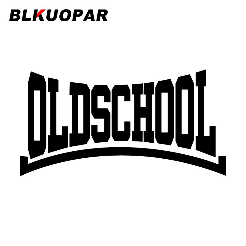 BLKUOPAR for Old School Car Stickers Fashionable Simple Decals Waterproof Sunscreen Windows RV Motorcycle Decor Car Styling