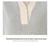 2026 Stylish Ice Silk Knit Lapel T-Shirt for Middle-Aged and Elderly Moms - Summer Short-Sleeve Top