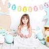 2.5Meters Easter Rabbit Egg Felt Banner Flag for Spring Easter Party Home Wall Decoration Supplies DIY Bunny Hanging Garland