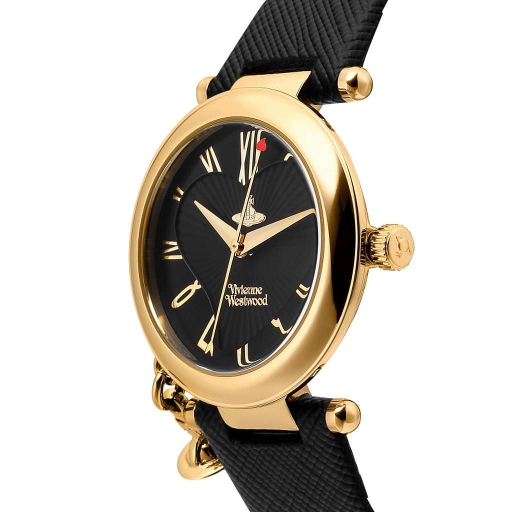 [Vivienne Westwood] VV006GDBLK Orb Women's Leather Watch