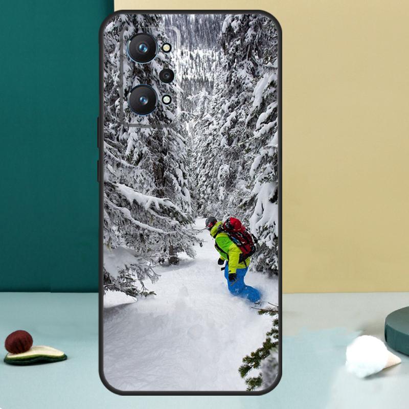 Cool Sports Snowboarding For Realme 13 12 10 11 14 Pro Plus GT 6 5 6T GT7 Pro C55 C53 C51 C21Y C25S C75 C67 C61 Case