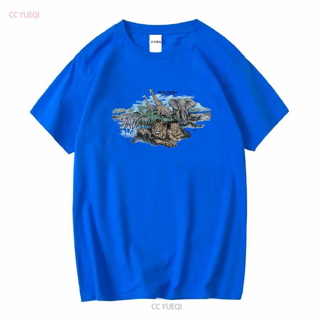 Vintage 90s Bush Gardens Nature Habitat T Shirt Vintage Washed Breathable Designer Clothes Unisex Graphic Comfortable Soft