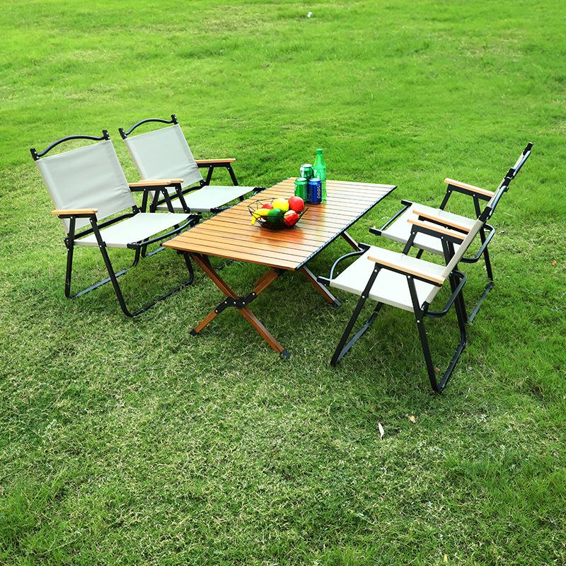 Portable Aluminum Folding Table for Outdoor Camping and Picnics