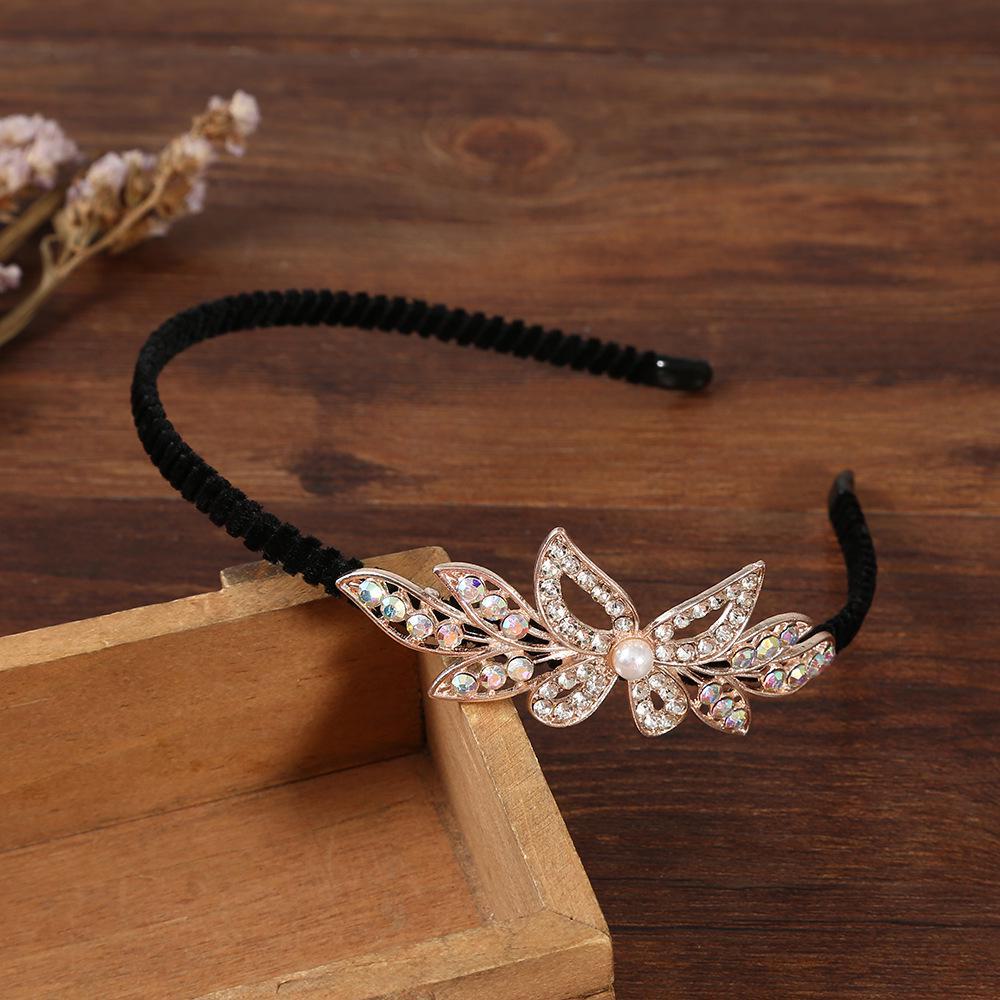 Koreanisches Strass-Schmetterling-Stirnband für Damen, Haar-Accessoire
