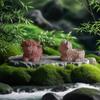 Highland Yak Candle Cup Silicone Mold for Epoxy Resin DIY Harvest Festival Scottish Cow Flower Pot Gypsum Decoration
