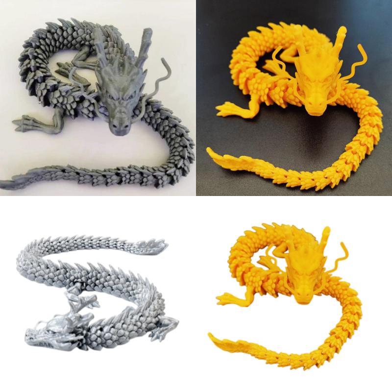 Kreatives Modellhandwerk eines chinesischen Drachen mit beweglichen Gelenken