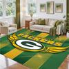 Green Bay Packers Design Crystal Velvet Rug Soft Decorative Mat for Bedroom Entrance