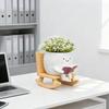 Smily Face Planter Pot Flowerpot Christmas Gift Flower Resin Head Planters for Balcony