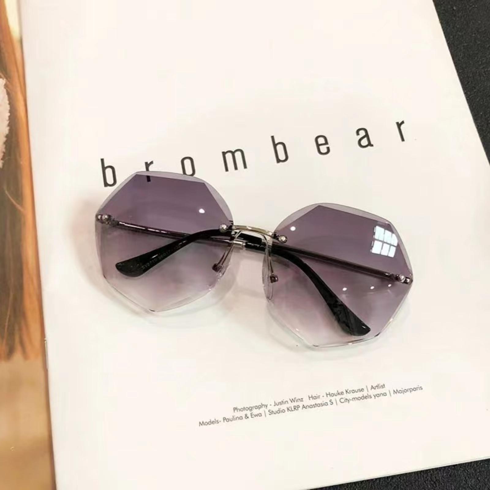 Retro,inspired Round Sunglasses With Stud Detailing Japanese And Korean,inspired Fashion Sunglasses European And American, Polarised Sunglasses One Size