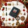 Tommy 80th Anniversary Advent Calendar 24-Day Countdown Box Multifunctional Holiday Decoration for Excitement Daily Entertainment