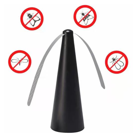Fly Repellent Fan with Reflective Strip Outdoor Camping Fishing Picnic Indoor Desktop