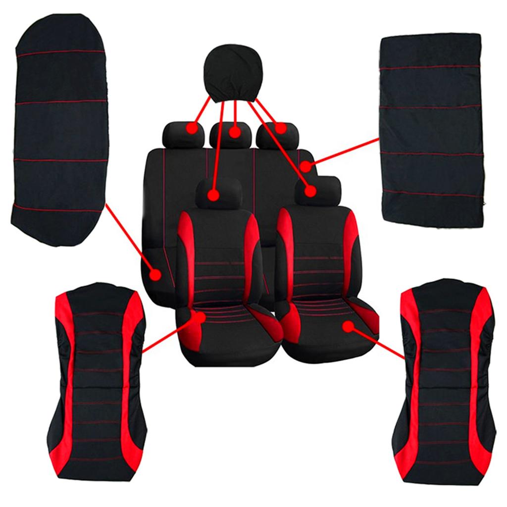 Car for Seat Cover Breathable Cotton Fabric Auto Cushion Mat Protector Universal