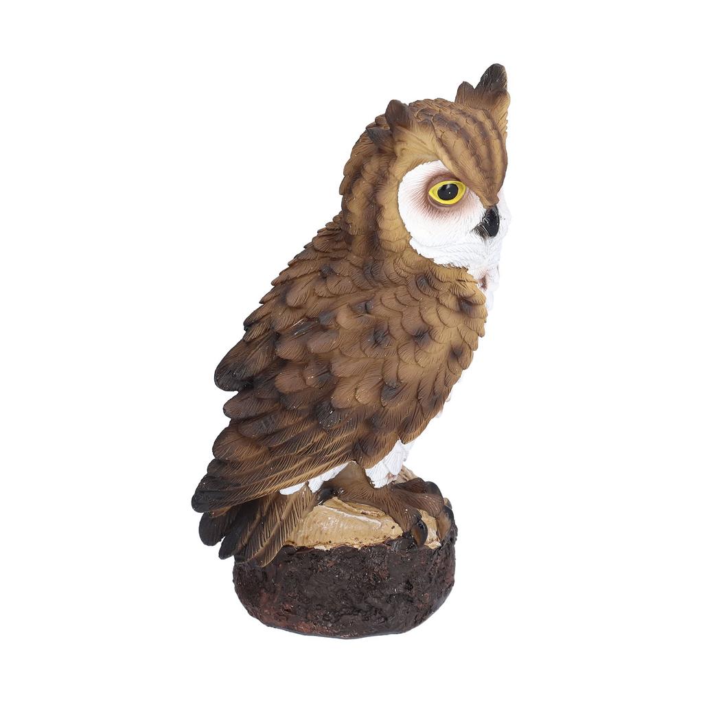 Owl Resin Ornaments Fine Workmanship Lovely Image Widely Used Home Decoration for Courtyards Porches