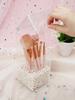 Transparent Acrylic Makeup Brush Holder Makeup Organizer Cosmetic Holder Pencil Lipstick Desk Container Table Makeup Storage Box